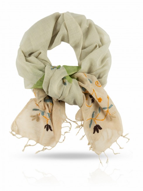 Палантин Женский ZW.EMB/TAUPE2